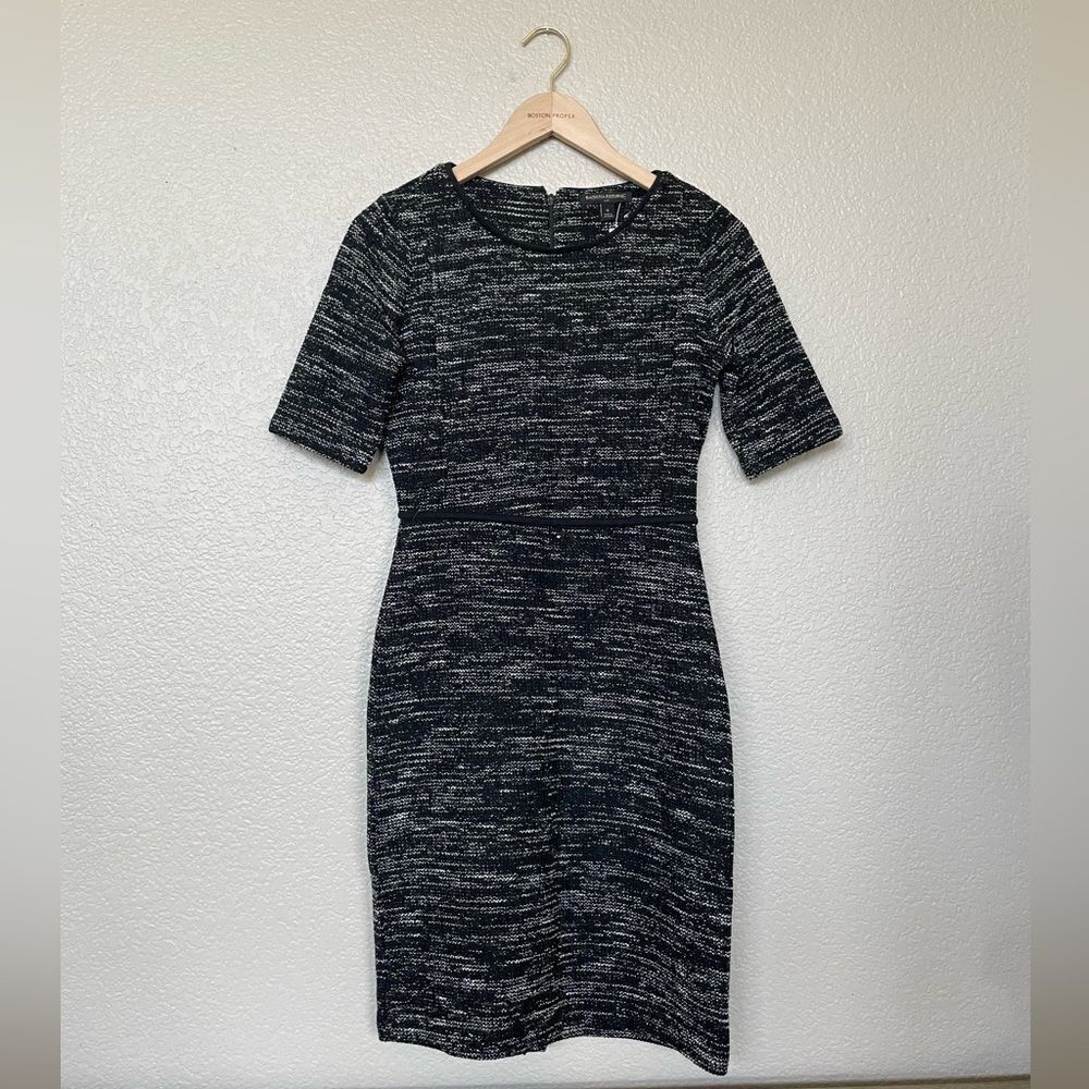Banana Republic Textured Fitted Structured Career Dress 0